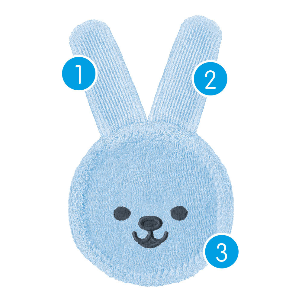 Luva de Cuidado Oral Infantil MAM - Oral Care Rabbit - 0+ meses