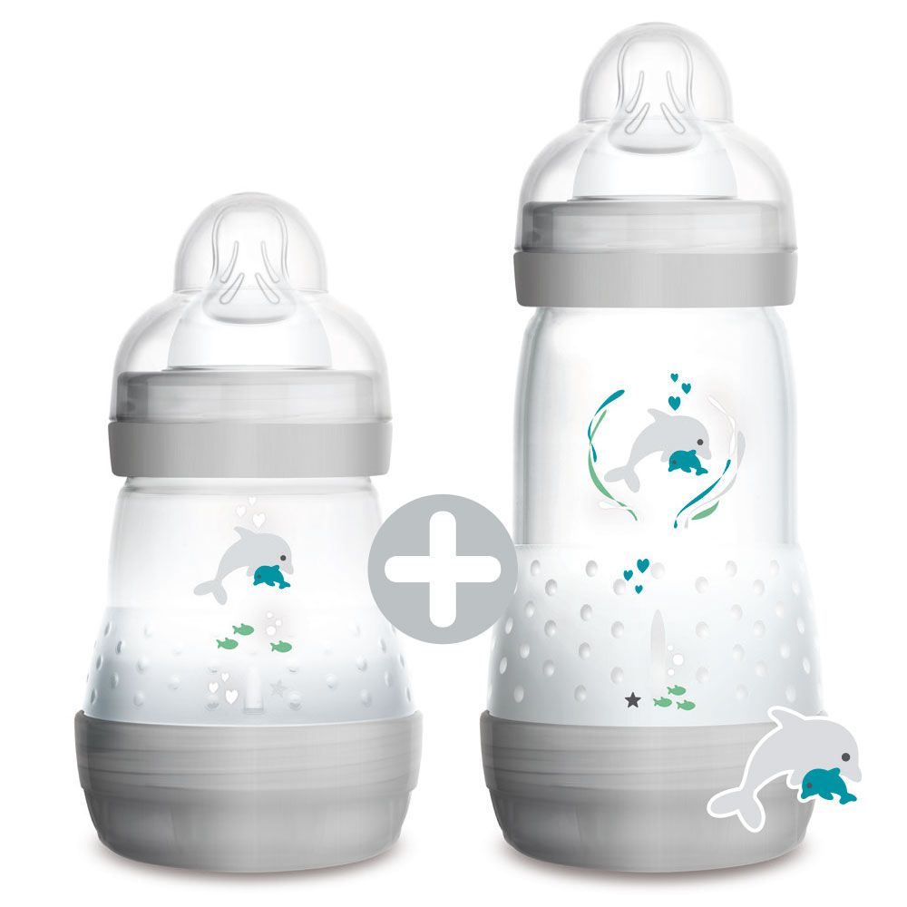 Set Biberon MAM Easy Start Anti-Coliche - 6 Pezzi (130,160,260ml) Con Cestino - Beige - Foto 6